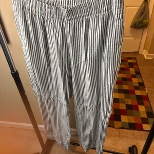 Old Navy Blue and White Striped Pants